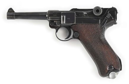 (C) 1939 DATED POLICE MAUSER BANNER P.08 SEMI AUTOMATIC PISTOL.