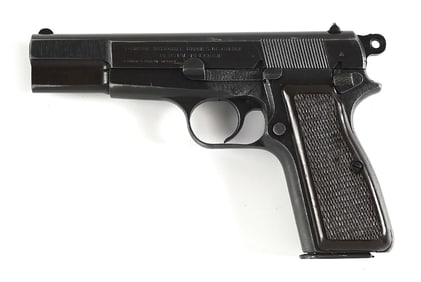 (C) FINE AND RARE WWII GERMAN OCCUPATION COMMERCIAL FN HIGH POWER SEMI-AUTOMATIC PISTOL WITH