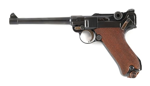 (C) DWM MODEL 1908 NAVY LUGER SEMI-AUTOMATIC PISTOL.