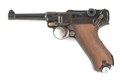 (C) MAUSER G DATE P.08 LUGER SEMI-AUTOMATIC PISTOL.
