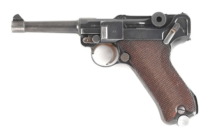 (C) MAUSER S/42 P.08 LUGER SEMI AUTOMATIC PISTOL (1936).