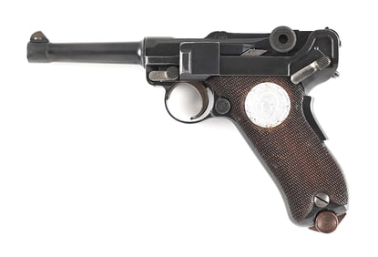 (C) DWM MODEL 1906 COMMERCIAL 9MM LUGER SEMI AUTOMATIC PISTOL.