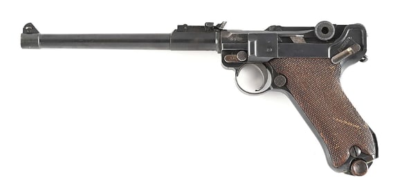(C) 1918 DWM MODEL 1914 ARTILLERY LUGER.