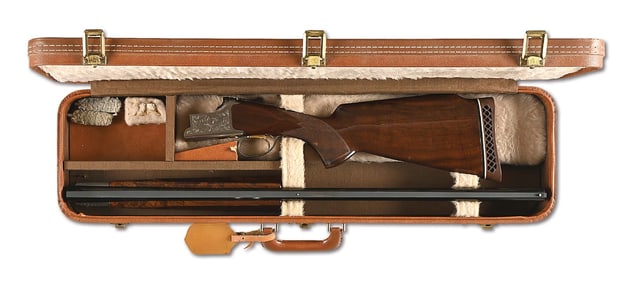 (M) BROWNING CITORI PIGEON GRADE 12 GAUGE OVER UNDER SHOTGUN WITH CASE