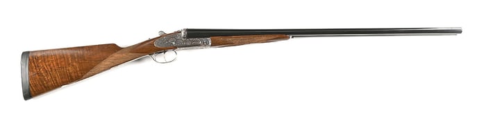 (M) GRULLA 16 GAUGE SLE SIDE BY SIDE SHOTGUN.