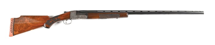 (C) ENGRAVED ITHACA 4E SINGLE BARREL TRAP SHOTGUN.