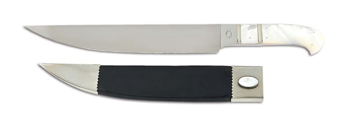 JIM ENCE MOTHER OF PERAL MEDITERRANEAN BOWIE KNIFE.
