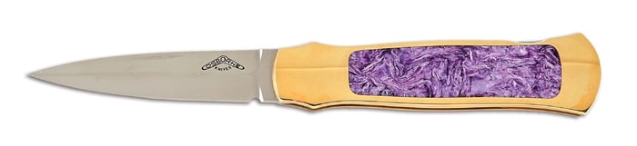 WARREN OSBORNE CUSTOM GOLD LOCKBACK FOLDER.