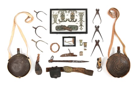 LOT OF CIVIL WAR RELICS.