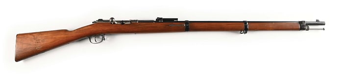 (A) SPANDAU MAUSER M71/84 BOLT ACTION RIFLE (1888).