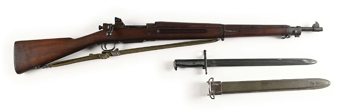 (C) US REMINGTON 1903A3 .30-06 SPRINGFIELD BOLT ACTION RIFLE WITH BAYONET.