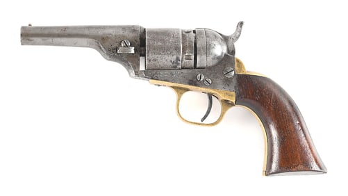 (A) COLT 1849 POCKET FACTORY RIMFIRE CONVERSION REVOLVER.