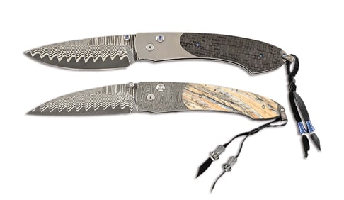 LOT OF 2: WILLIAM HENRY B12-CTD ATTACHE AND B07 DMD CATALINA FOLDING KNIVES.