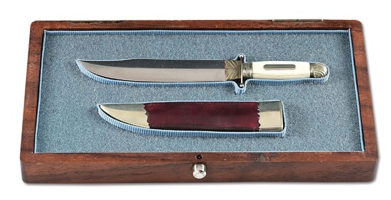DAN OSTERMAN MINIATURE BOWIE KNIFE.