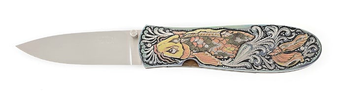 JIM SORNBERGER LINERLOCK KNIFE.