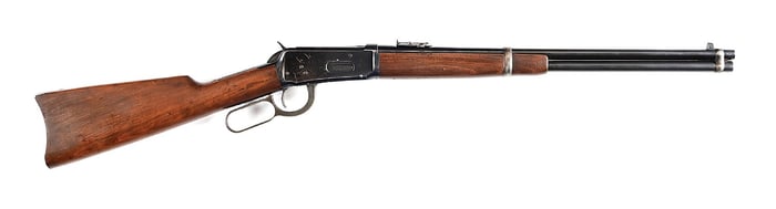(C) WINCHESTER MODEL 1894 LEVER ACTION SADDLE RING CARBINE (1912).