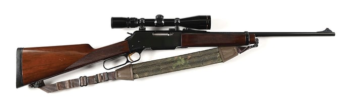 (M) BROWNING MODEL 81 BLR LEVER ACTION RIFLE.