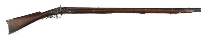 (A) PERCUSSION CONVERTED PENNSYLVANIA MILITIA RIFLE ATTRIBUTED TO GUMPF.
