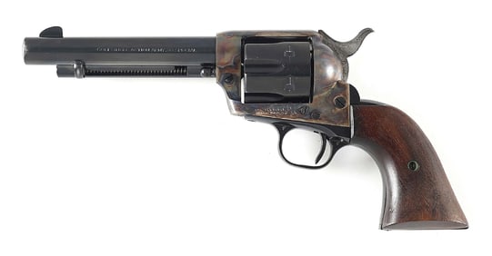 (C) SECOND GENERATION COLT SINGLE ACTION ARMY IN .38 SPECIAL.