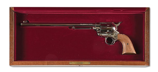 (M) 3RD GENERATION COLT BUNTLINE SINGLE ACTION REVOLVER WITH CASE
