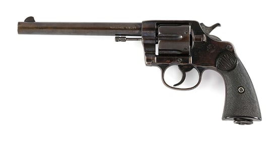 (C) COLT NEW SERVICE DOUBLE ACTION REVOLVER.