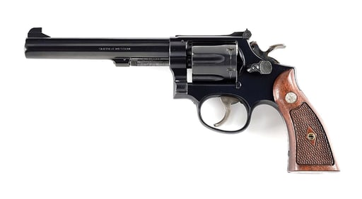 (C) SMITH & WESSON MODEL K-38 MASTERPIECE DOUBLE ACTION REVOLVER WITH GOLD BOX