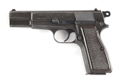 (C) FN HI-POWER 9MM SEMI-AUTOMATIC PISTOL WITH THIRD REICH PROOFS.