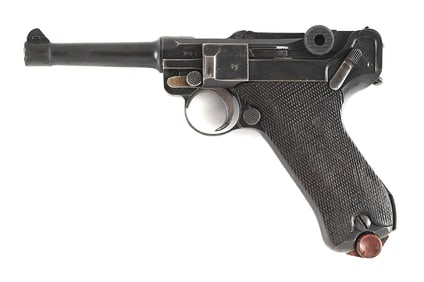(C) 1921 WEIMAR DWM P.08 LUGER SEMI AUTOMATIC PISTOL.