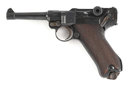 (C) DWM P.08 POLICE SEMI AUTOMATIC PISTOL (1917).