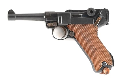 (C) DWM MODEL 1920 COMMERCIAL LUGER SEMI AUTOMATIC PISTOL.