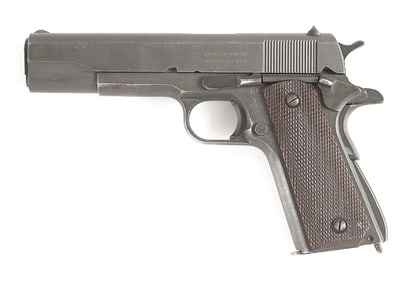 (C) REMINGTON RAND 1911A1 .45 ACP SEMI-AUTOMATIC PISTOL (1944-45).