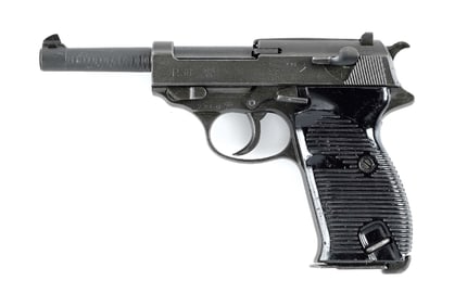 (C) EARLY FRENCH OCCUPATION SVW 45 MARKED P 38 SEMI AUTOMATIC PISTOL.