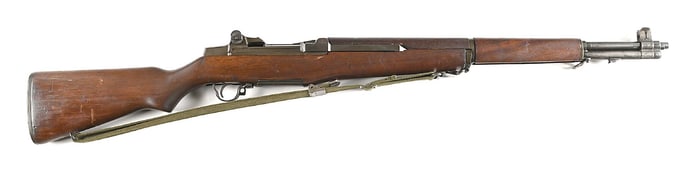 (C) SPRINGFIELD ARMORY M1 GARAND SEMI-AUTOMATIC RIFLE.