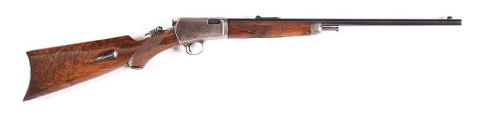 (C) DELUXE WINCHESTER MODEL 1903 SEMI AUTOMATIC RIFLE.