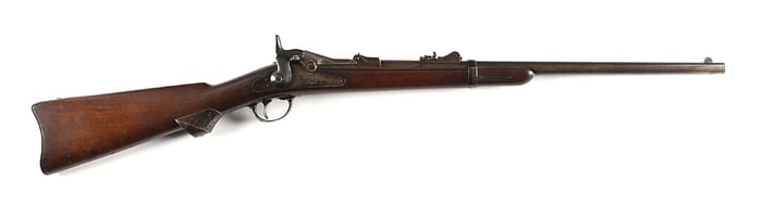 (A) NEW JERSEY U.S. SPRINGFIELD MODEL 1873 TRAPDOOR CARBINE.