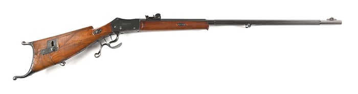 (C) SWISS HAEMMERLI & HAUSCH SCHUTZEN TARGET RIFLE.