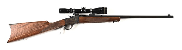 (M) WINCHESTER MODEL 1885 SINGLE SHOT FALLING BLOCK RIFLE.