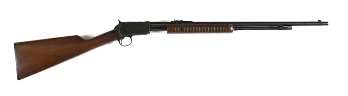 (C) WINCHETSER MODEL 62A SLIDE ACTION RIFLE (1950).