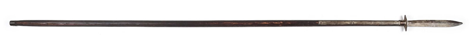 CIVIL WAR CONFEDERATE GEORGIA STYLE PIKE.: Confederate full length Georgia style pikes were manufactured by various blacksmiths in response to the 1862 order by Georgia Governor Joseph Brown calling for thousands to be made as defensive weapon