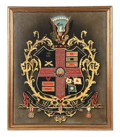 US CIVIL WAR ESCUTCHEON.