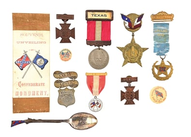 US CIVIL WAR CONFEDERATE VETERAN MEDALS.