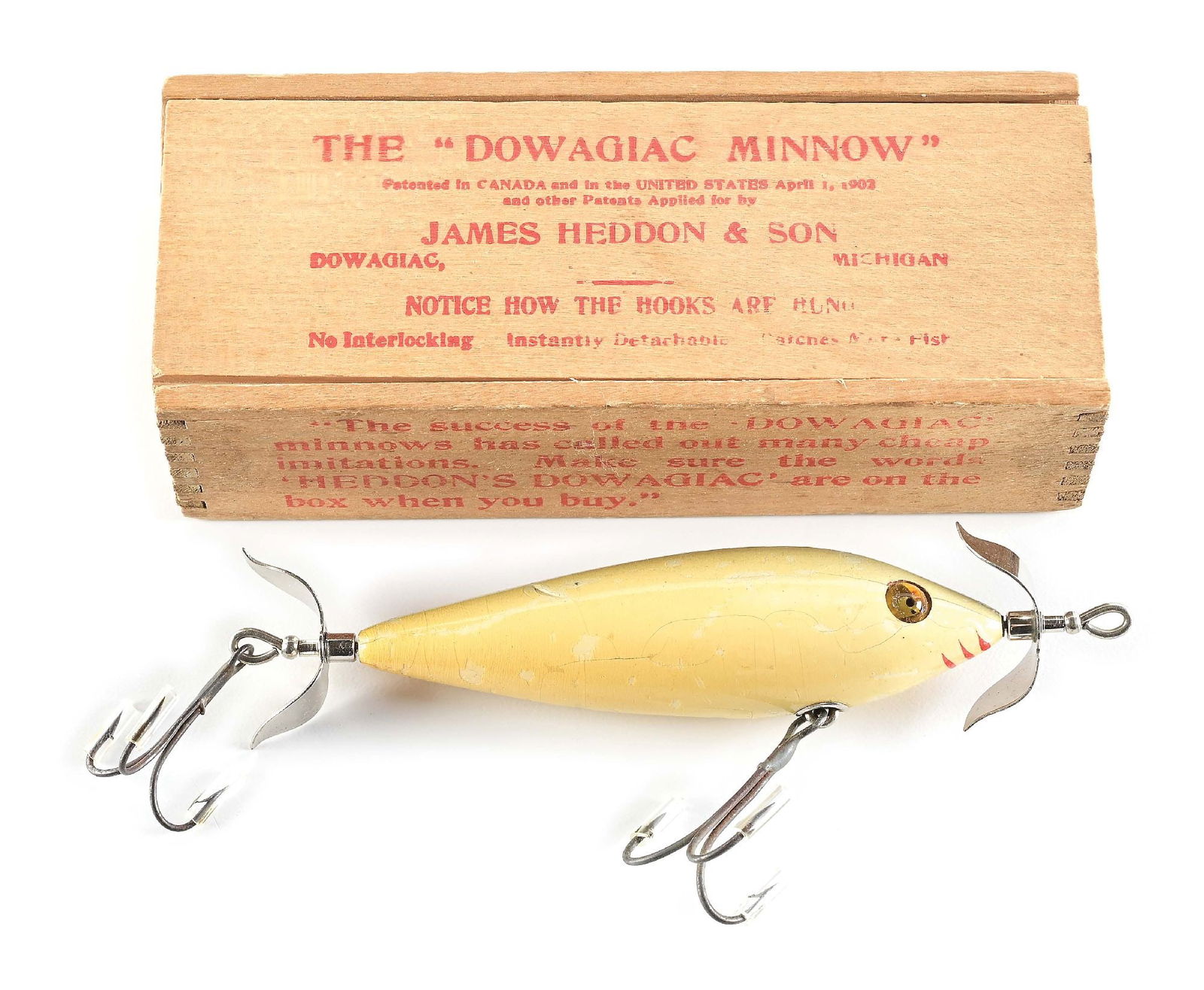 2 Heddon Dowagiac Swimming Minnows, #900 2 Heddon Dowagiac Swimming Minnows, #900