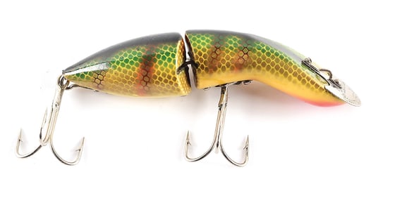 UNCATALOGUED HEDDON BABY GAMEFISHER IN PERCH SCALE