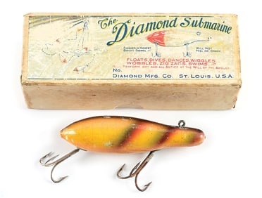 DIAMOND SUBMARINE BAIT IN RARE PICTURE BOX