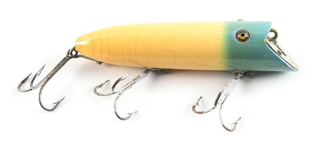 HEDDON BASSER IN WHITE WITH BLUE HEAD