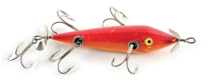 SHAKESPEARE RED HIGH FOREHEAD 5 HOOK MUSKY MINNOW
