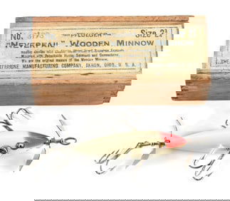 PFLUEGER NEVERFAIL MINNOW WHITE WITH RED SKULLCAP