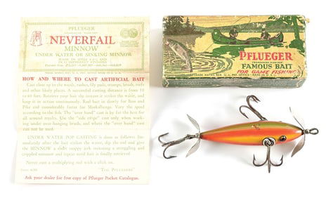 PFLUEGER RAINBOW NEVERFAIL MINNOW IN BOX