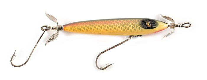 SHINER SCALE BABY TORPEDO RIGGED WITH SINGLE HOOKS
