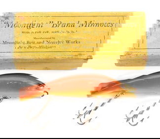 PAW PAW BROWN BULLHEAD IN A MOONLIGHT BOX